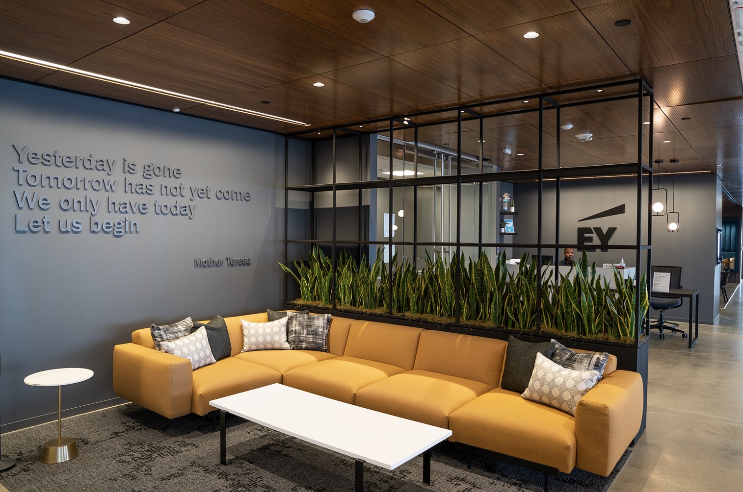 interior photo lobby Ernst young Clayton MO